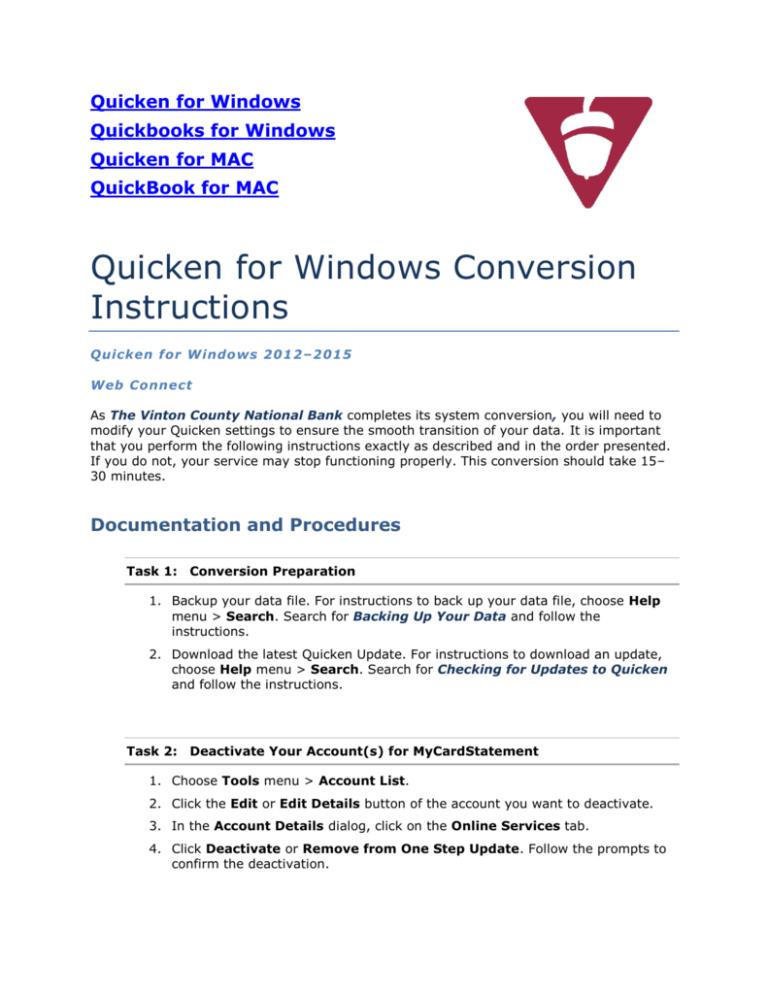 quicken for mac versus quicken for windows