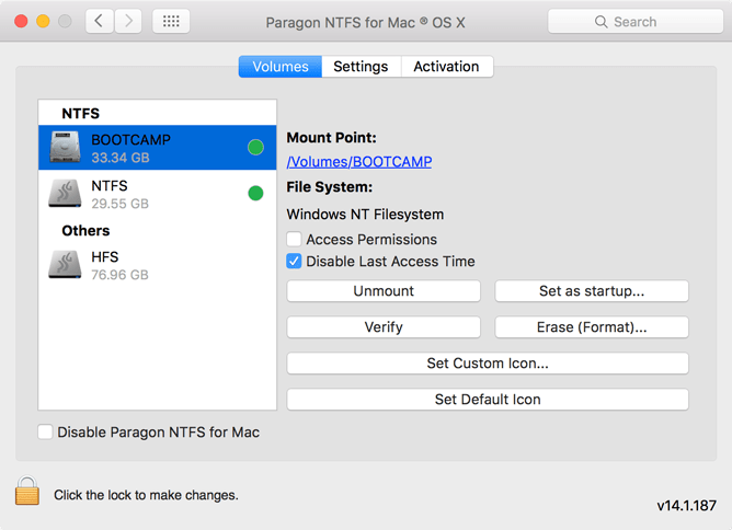 using paragon ntfs for mac to delete